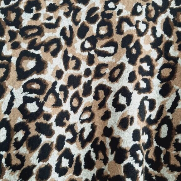 KIM & CO 2x Cardigan & Top Set - Soft Fine Knit Leopard Pattern Sz L - Picture 10 of 13